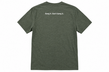 Bow Buddy® “Hang It. Don’t Bang It.” T-Shirt – Military Green